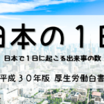 【平成３０年版厚生労働白書】日本の１日