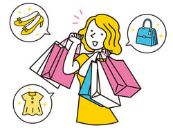 買い物（ショッピング）をする／ストレス解消方法⑥